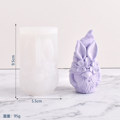 Jauna bezsejas Ziemassvētku vecīša sveces silikona veidne DIY rūķu smaržu akmens sveču izgatavošana no ģipša sveķu veidnes brīvdienu dāvanu mājas dekorēšanai