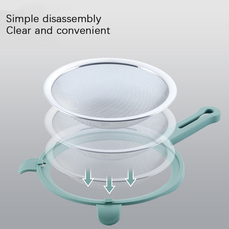 Kuhinjski alat Fino mrežasto sito za brašno Profesionalno okruglo sito od nehrđajućeg čelika Cjedilo za brašno Najbolje za kuhinjsko pečenje Čaj