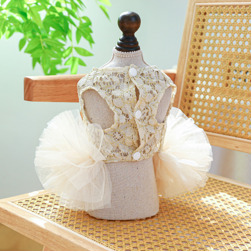 Koerte ja kasside pulmakleit õõnsa kujundusega naiste lemmiklooma kutsika seelik kevad-/suveriiete komplekt