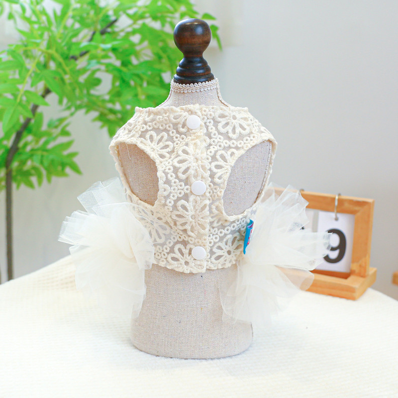 Koerte ja kasside pulmakleit õõnsa kujundusega naiste lemmiklooma kutsika seelik kevad-/suveriiete komplekt