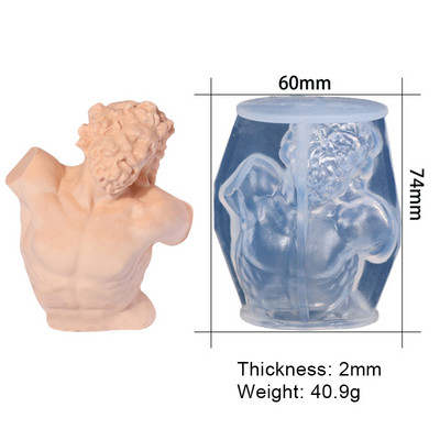 Eņģeļa smaržas sveces silikona veidne spārnota eņģeļu kūka šokolādes ornamenta veidne eņģelis ar rokām darināts ziepju sveces sveķu veidne