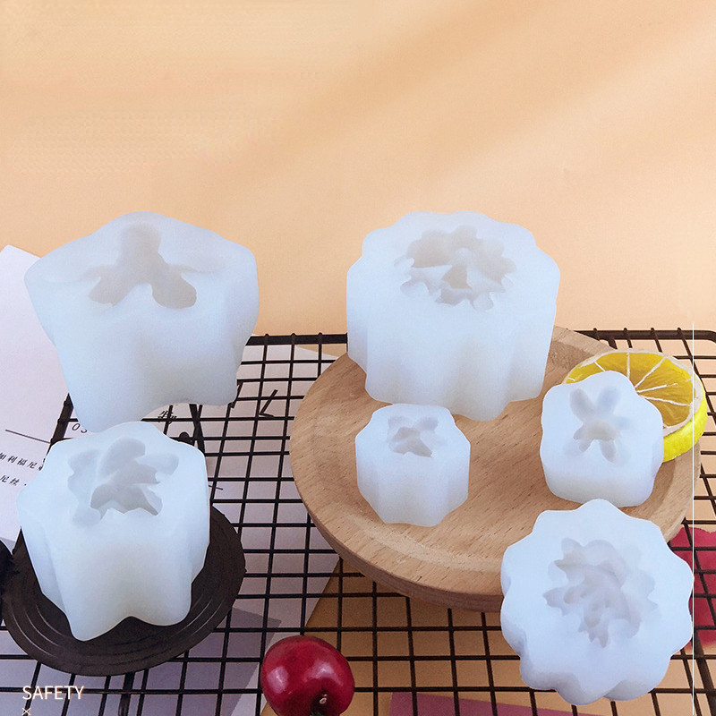 Mahlakate taimede küünlavorm DIY simulatsioon kaktus silikoonvorm armsa lille lõhnaga küünla aroomi krohv seebi valmistamine kodukaunistuseks