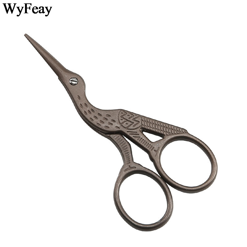 Crane Cross Stitch Retro Classic Vintage Antique Izšuvumi Šūšana Nerūsējošais tērauds Tailor Šķērveida pavedieni Šķēres diegu griezējs