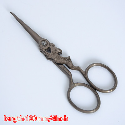 Krustdūriens retro vintage antīks smalkas šūšanas drēbnieks šķērveida izšuvums rokdarbi DIY mājsaimniecības auduma griezuma šķēres DIY rīks