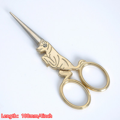 Krustdūriens retro vintage antīks smalkas šūšanas drēbnieks šķērveida izšuvums rokdarbi DIY mājsaimniecības auduma griezuma šķēres DIY rīks