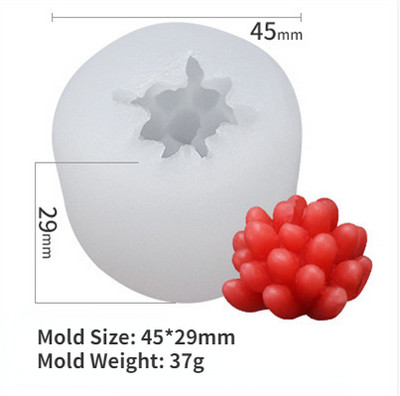 3D silikona sveču veidņu kaktuss aromātiskas sveces formas, simulācijas sukulentu augu ziedu ziepes aromterapijas sveču izgatavošana pelējuma amatniecība