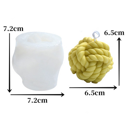 Rotējošās planētas silikona sveces veidnes 3D spirālveida grebšanas lodīšu sveču izgatavošanas piederumi DIY radošs artefaktu sveķu apmetuma ziepju komplekts