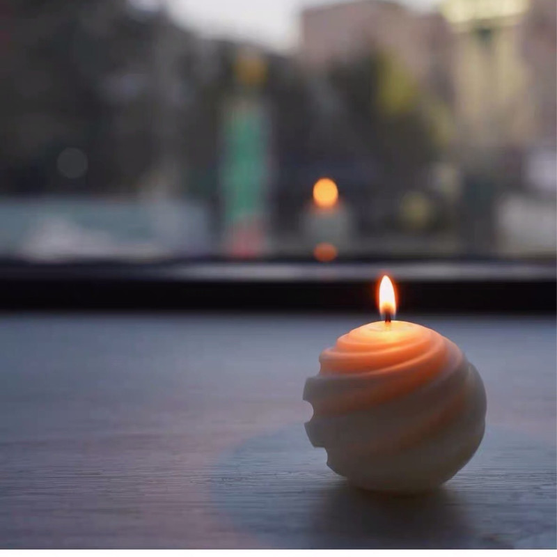 Rotējošās planētas silikona sveces veidnes 3D spirālveida grebšanas lodīšu sveču izgatavošanas piederumi DIY radošs artefaktu sveķu apmetuma ziepju komplekts