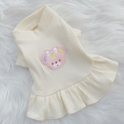 Jauna princeses suns kaķa kleita T-krekls lāča dizains mājdzīvnieku kucēna svārki Pavasara/vasaras drēbju komplekts 5 izmēri 2 krāsas