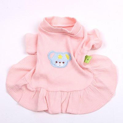 Jauna princeses suns kaķa kleita T-krekls lāča dizains mājdzīvnieku kucēna svārki Pavasara/vasaras drēbju komplekts 5 izmēri 2 krāsas