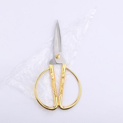 Nerūsējošā tērauda šūšanas Zelta šķēres Īss griezējs Izturīgs Vintage Izšūšana Drēbnieks Šķēres Audumu griezējs Amatniecības rīks šūšanai