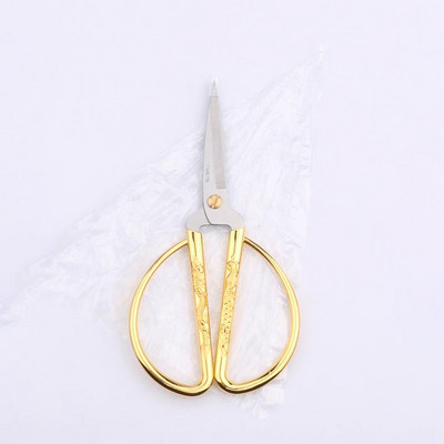 Nerūsējošā tērauda šūšanas Zelta šķēres Īss griezējs Izturīgs Vintage Izšūšana Drēbnieks Šķēres Audumu griezējs Amatniecības rīks šūšanai