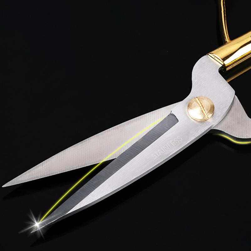 Nerūsējošā tērauda šūšanas Zelta šķēres Īss griezējs Izturīgs Vintage Izšūšana Drēbnieks Šķēres Audumu griezējs Amatniecības rīks šūšanai