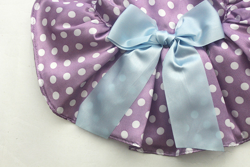 Meitene suns Mājdzīvnieks Polka Dot&Bow Kleita Tutu kaķu kucēnu krekls Svārki Kleitas Vasaras Apģērbi 5 izmēri