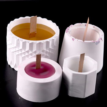 Бетонна свещ буркан силиконова форма кръгла сукулентна саксия Направи си сам епоксидна смола гипсова кутия за съхранение машина за засаждане производство