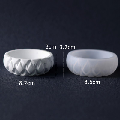 Betoonist küünlapurgi silikoonvormi ümmargune mahlane lillepott DIY epoksüvaigu krohv hoiukasti istutusmasina tootmine