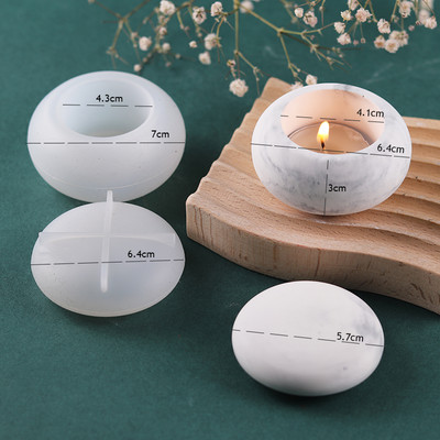 Betoonist küünlapurgi silikoonvormi ümmargune mahlane lillepott DIY epoksüvaigu krohv hoiukasti istutusmasina tootmine