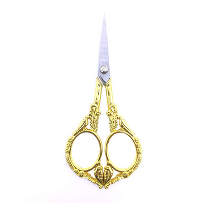 1 gab. Nerūsējošā tērauda vintage šķēres putnu ziedu šūšana retro izšūšanas šķēres īsas auduma griezēja dzijas šķēres