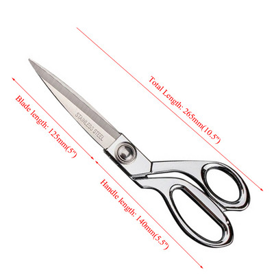 10,5 collu apģērba šķēres zelta šūšana, amatniecības audums