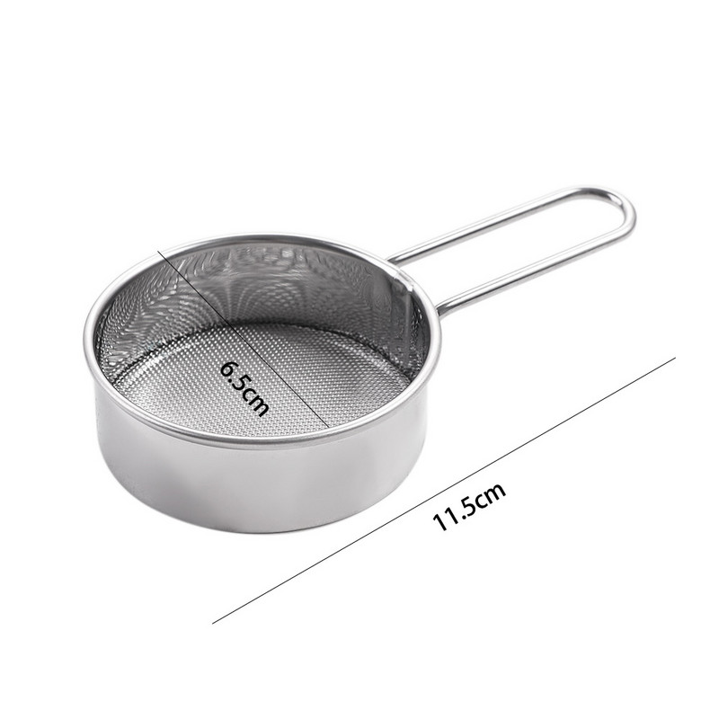 1 tk peene võrguga minijahusõel Köögis käsikäes hoitav kakao-matcha pulbrisõel roostevabast terasest filter lusikas küpsetamiseks sõelumistööriist
