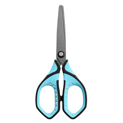 Nerūsējošā tērauda šūšanas šķēres, asmeņi drošs griezējs melns pārklājums, nepiedegošs papīram, rokdarbu šķēres, rakstāmpiederumi šķēres