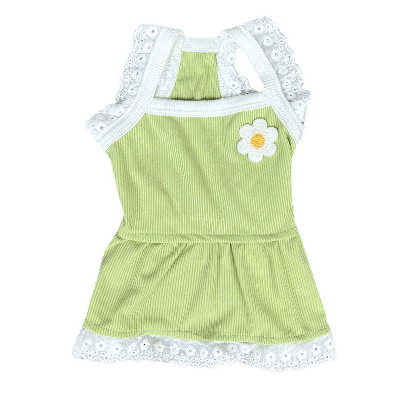 Lemmikloomatarbed Suvine koerarihm pitskleit Teddy Bomei VIP-karud Yorkshire`i kutsikas Päikeselill Kassiriided Hingavad õhukesed lemmikloomariided