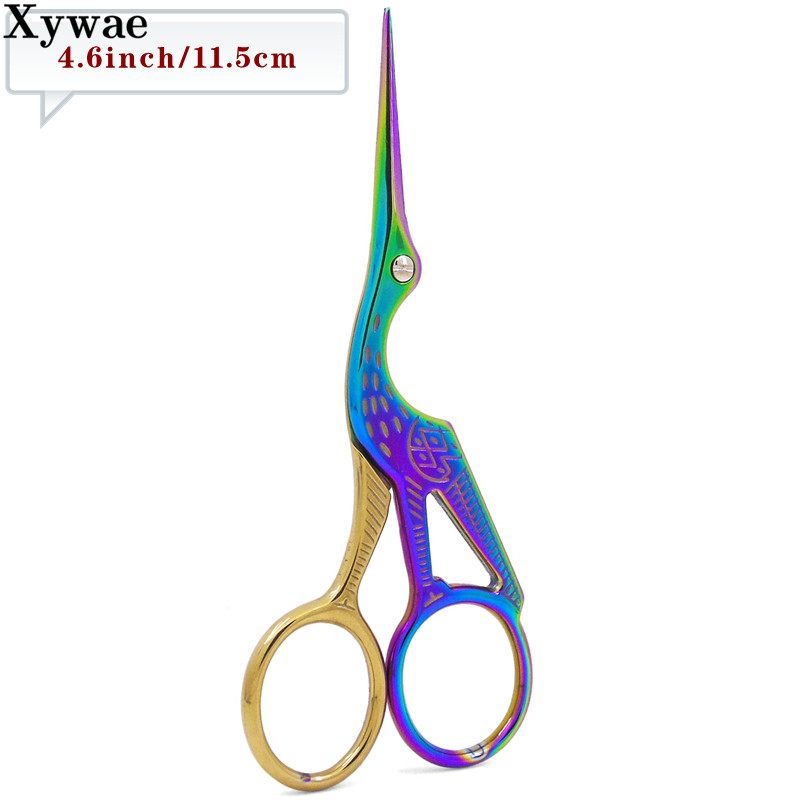 Celtņa mutes šķēres krustdūriens antīks vintage mazs šūšanas šķēres zvejas nerūsējošā tērauda diegu griezējs DIY šķēres audums