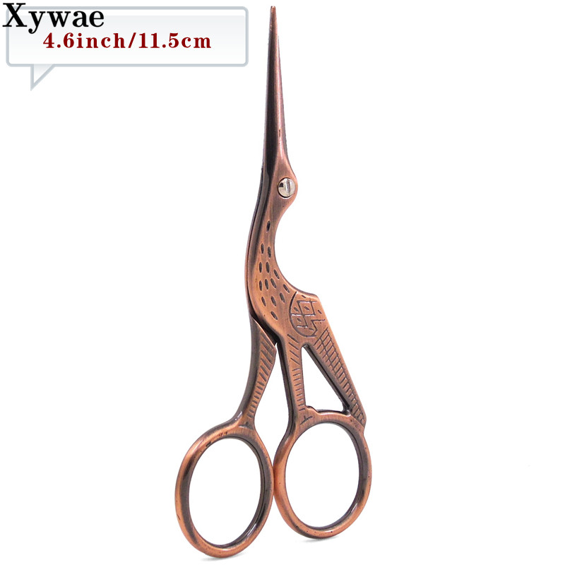 Celtņa mutes šķēres krustdūriens antīks vintage mazs šūšanas šķēres zvejas nerūsējošā tērauda diegu griezējs DIY šķēres audums