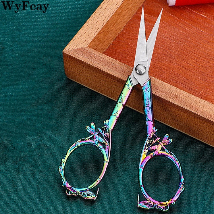 1tk roostevabast terasest õmbluskäärid Dragonfly vintage käärid kanga lõikamine lõikur tikandid retro Zakka rätsep niidi käärid