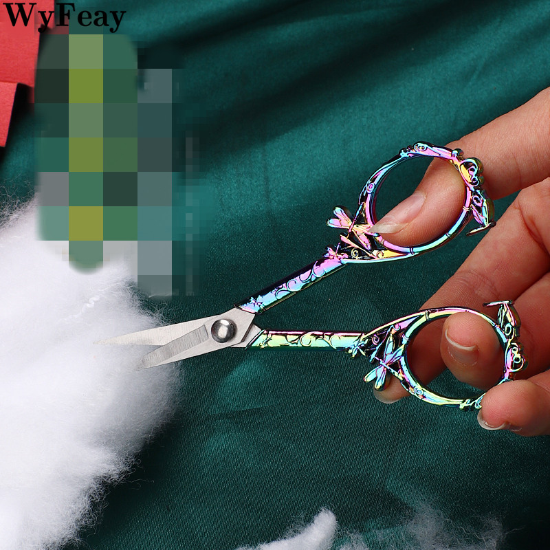 1tk roostevabast terasest õmbluskäärid Dragonfly vintage käärid kanga lõikamine lõikur tikandid retro Zakka rätsep niidi käärid