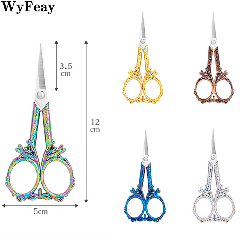 1tk roostevabast terasest õmbluskäärid Dragonfly vintage käärid kanga lõikamine lõikur tikandid retro Zakka rätsep niidi käärid