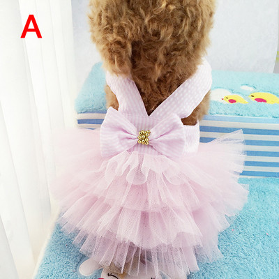 Korea stiilis suvekleit lemmikloomadele Koerte riided Chihuahua Pulma Elegantne Seelik Kutsika Riietus Kevadkostüümid