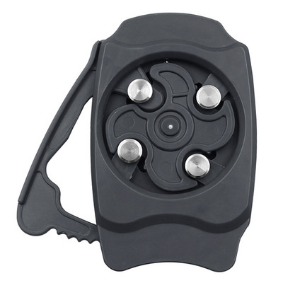 Jauns 1 komplekts Manuālais pudeļu attaisāmais magnēts skārdeņu attaisāmais alus dzeršanai Virtuves piederumi Malu tērauda augšdaļas atvērēji