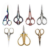 Nerūsējošā tērauda vintage šķēres šūšanas audumu griezējs izšūšanas šķēres drēbnieks šķērveida diegu šķēres instrumenti šūšanas šķērēm