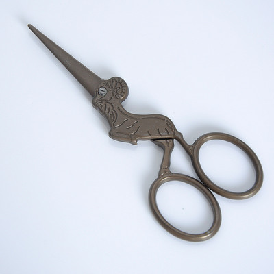 Nerūsējošā tērauda antīkās šķēres melnas un zeltainas 12 dažādu dzīvnieku formas amatniecības šķēres DIY šūšanas piederumi izšūšanas šķēres