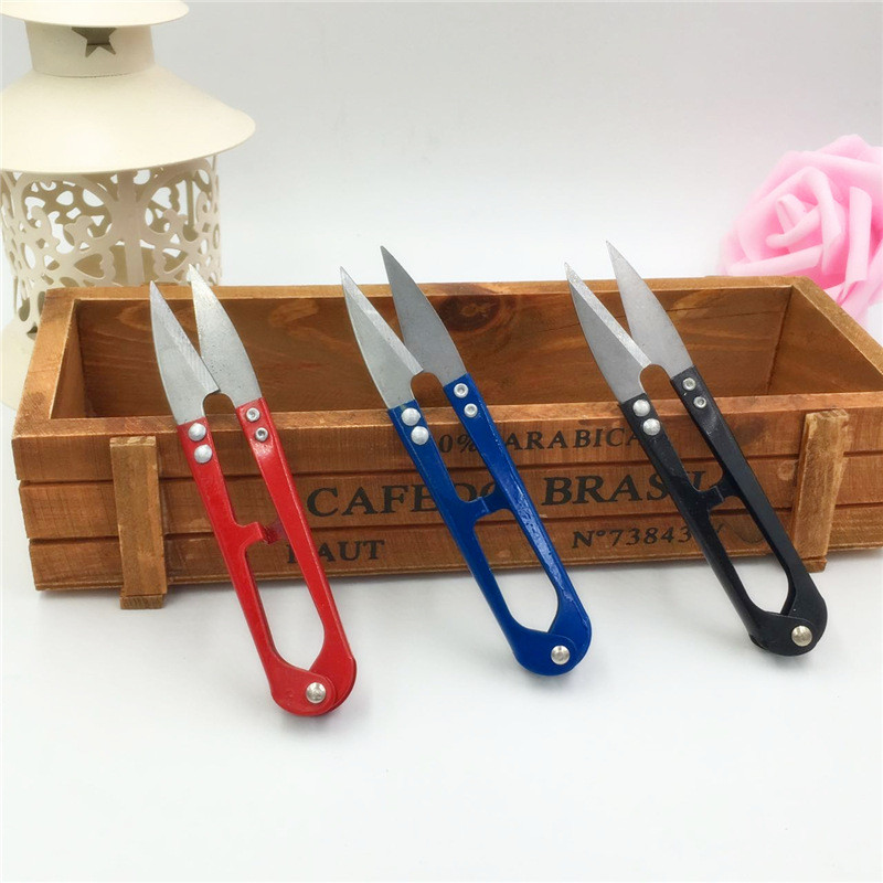 U-veida drēbnieku izšūšanas dzija Šķēres Vintage amatniecības šķēres DIY Cut šūšanas rīks Audums Antīks dūriens Māksla Klasisks rokdarbs