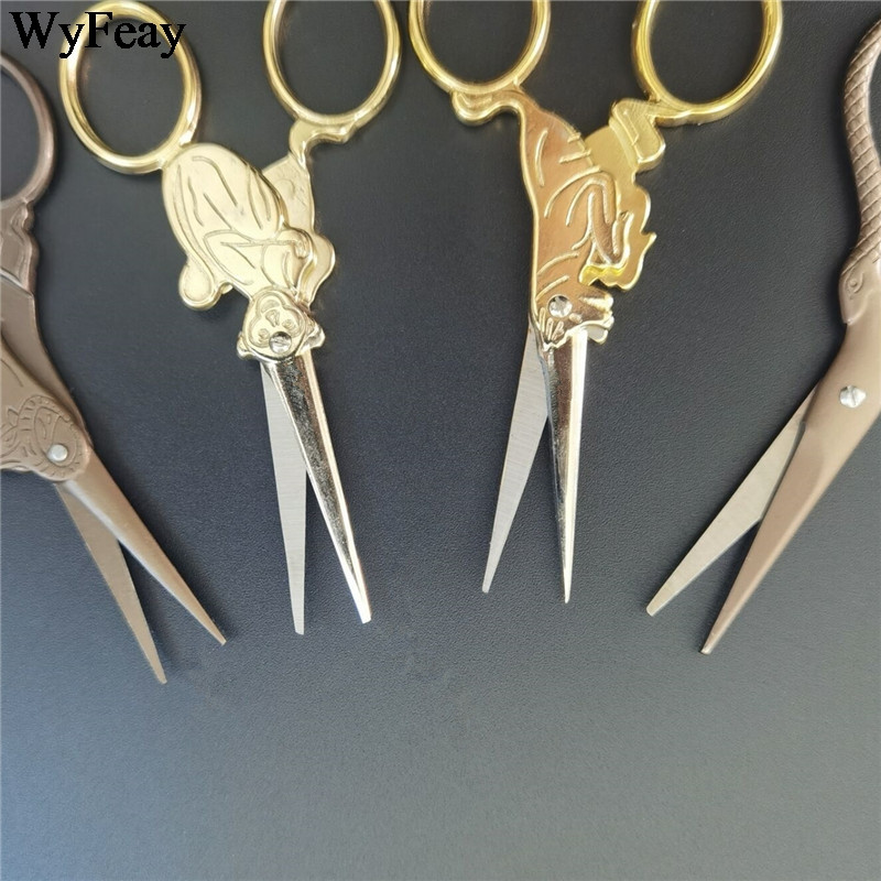 Zodiac Cross Stitch Retro Classic Vintage käärid Antiik peenõmblustikandid Zakka Tailor Kääridega niit Kangalõikur DIY