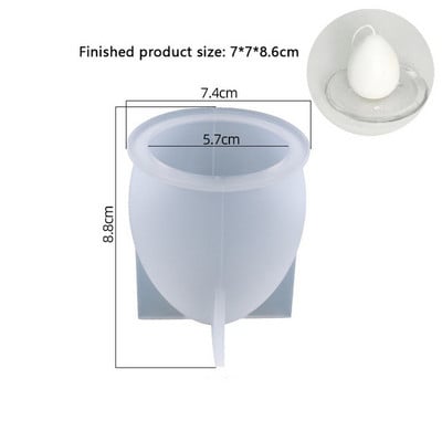 3D olu sveces silikona veidne DIY putas šokolādes kūka pelējuma amatniecības cepšanas rīks Lieldienu olu sveķu sveču veidne mājas dekorēšana