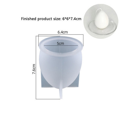 3D olu sveces silikona veidne DIY putas šokolādes kūka pelējuma amatniecības cepšanas rīks Lieldienu olu sveķu sveču veidne mājas dekorēšana