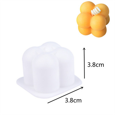 DIY loominguline silikoonküünla vorm Käsitsi valmistatud küünalde valmistamine fondant-koogi šokolaadivormi seebist ehete valmistamine aroomiküünla vahast vorm