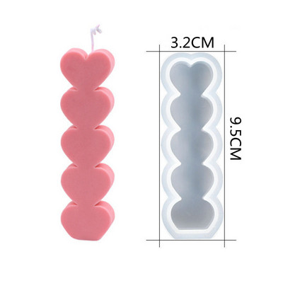DIY loominguline silikoonküünla vorm Käsitsi valmistatud küünalde valmistamine fondant-koogi šokolaadivormi seebist ehete valmistamine aroomiküünla vahast vorm