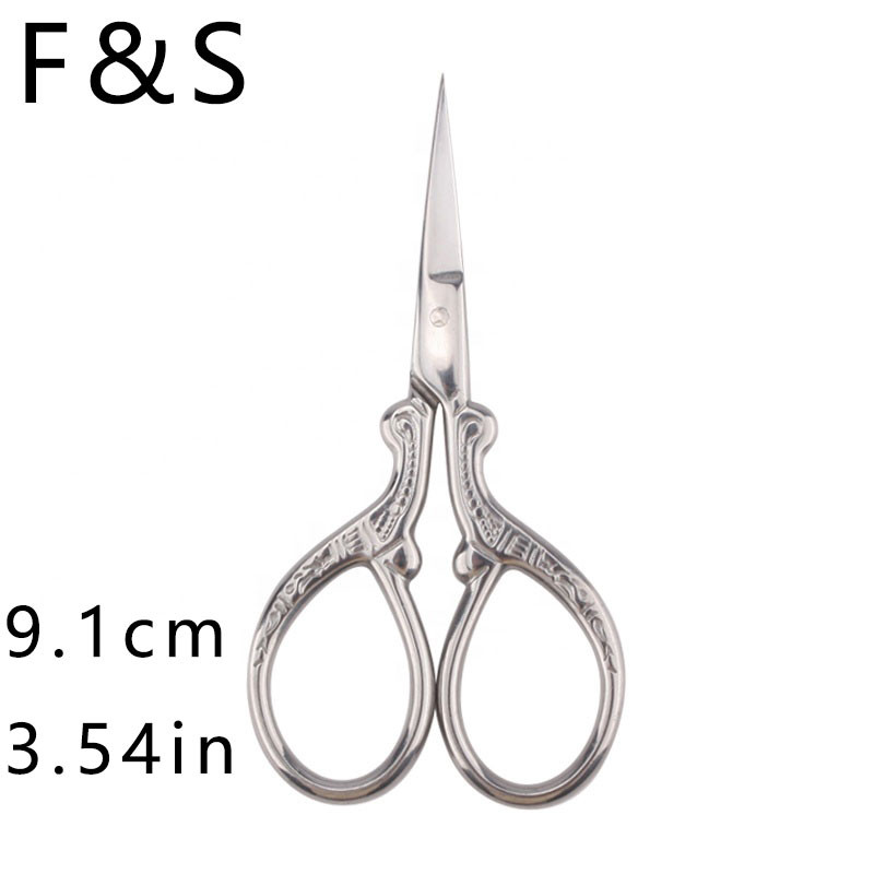 Vintage drēbnieka šķēres krustdūriens antīkas retro šķēres, diegu izšuvumi šķērveida šūšanas rokdarbu mājsaimniecības šūšanai