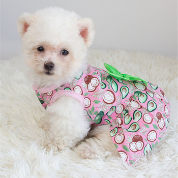 Floral φόρεμα για σκύλους κατοικίδιων ζώων Φόρεμα πριγκίπισσας Φόρεμα για σκύλους Άνοιξη καλοκαιρινό τμήμα Αμάνικα φορέματα Chihuahua Teddy Μικρά ρούχα για σκύλους