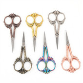 Nerūsējošā tērauda retro šķēres auduma griezējs izšūšanas šķēres drēbju diegu šķēres rokdarbu krustdūriena šūšanas šķērēm