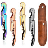 Nerūsējošā tērauda vīna attaisāmais, dubulto eņģu korķviļķis profesionālais viesmīļa alus pudeļu attaisāmais restorānu viesmīļiem vai bārmeņiem