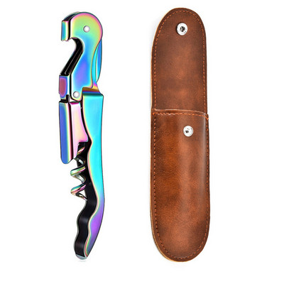 Nerūsējošā tērauda vīna attaisāmais, dubulto eņģu korķviļķis profesionālais viesmīļa alus pudeļu attaisāmais restorānu viesmīļiem vai bārmeņiem