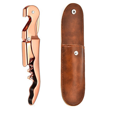 Nerūsējošā tērauda vīna attaisāmais, dubulto eņģu korķviļķis profesionālais viesmīļa alus pudeļu attaisāmais restorānu viesmīļiem vai bārmeņiem