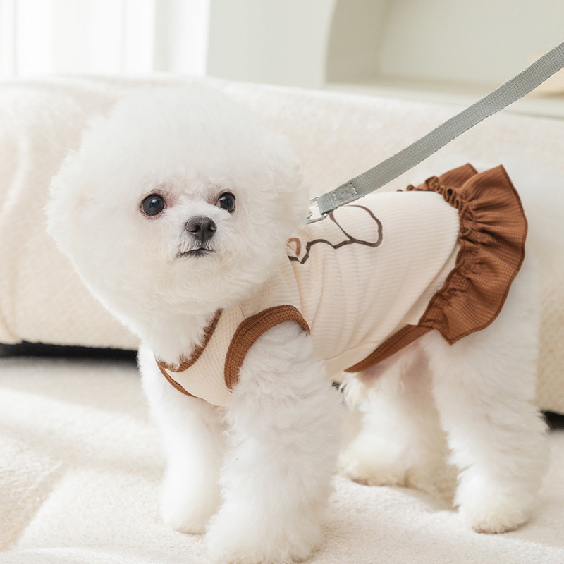 Armas karu veojõupaar, kostüüm kutsika vest Kaisukleit Lemmiklooma suvekleit kui karu plisseeritud seelik Multifilm koerariided