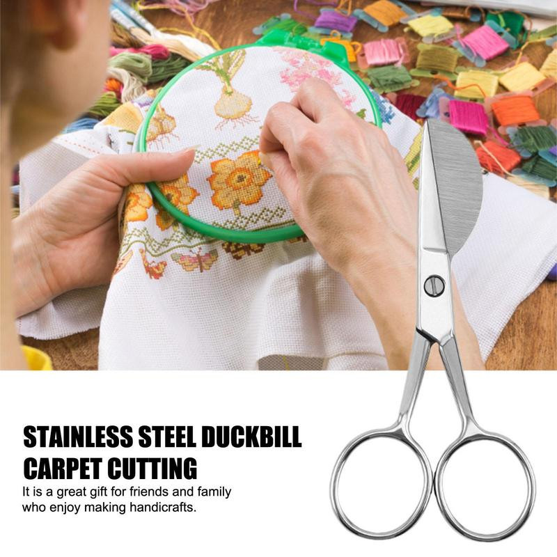 Izturīgs paklāju trimeris šķēres asas pīles pīles aplikācijas šķēres nerūsējošais tērauds šūšana izšūšana šķēres griešanas šķēres