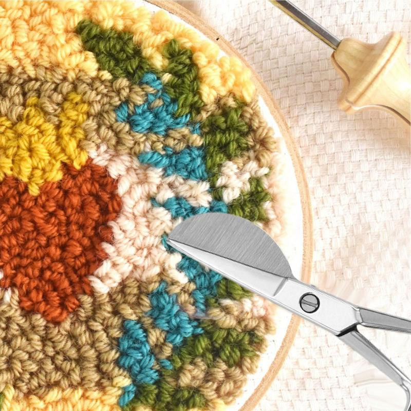 Izturīgs paklāju trimeris šķēres asas pīles pīles aplikācijas šķēres nerūsējošais tērauds šūšana izšūšana šķēres griešanas šķēres